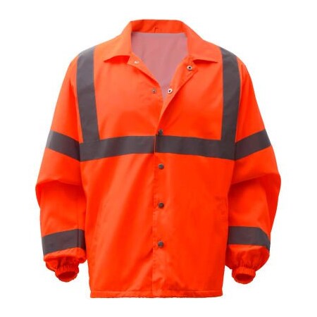 Gss Safety GSS Safety 7502, Class 3, Hi-Vis Windbreaker, Orange, M 7502-M